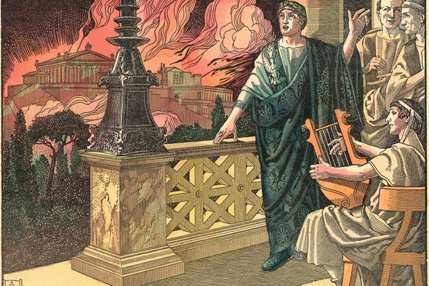 Did Emperor Nero really play the fiddle while Rome burned?