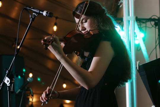Heifetz Institute's summer student Kitty Amaral plays the violin during the Heifetz Hootenanny concert on Mary Baldwin University's campus on Saturday, July 20, 2019. (Photo: Holly Marcus/Special to The News Leader)